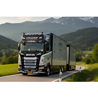 IMC Scania S770 3-as motorwagen met 2-as oplegger vee combinatie STAARUP TRANSPORT