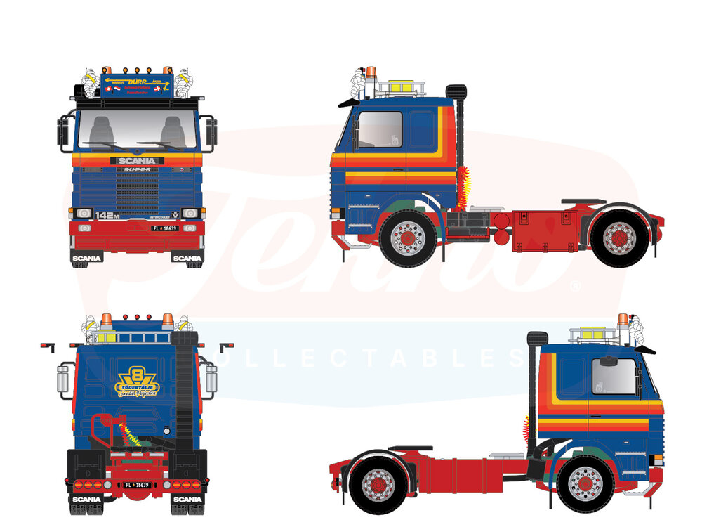 Tekno Tekno Scania 142M V8 4x2 MARKUS DÜRR