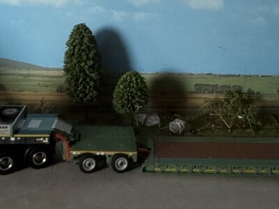 WSI WSI MAN TGX XXL 8x4 met euro lowloader + interdolly WACKER