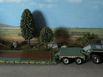 WSI WSI MAN TGX XXL 8x4 met euro lowloader + interdolly WACKER