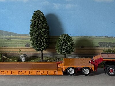 WSI WSI MAN TGX XXL 8x4 met euro lowloader + interdolly BAUTRANS