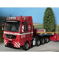 WSI MAN TGX XXL 8x4 met euro lowloader + interdolly KRAN SALLER