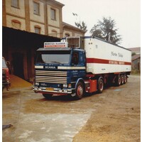 Tekno Scania 142 4x2 with 3-axle classic reefer trailer MORTEN RAHBEK