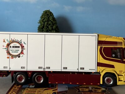 WSI WSI  Scania R Highline riged box truck 6x2 A. DEBRUX