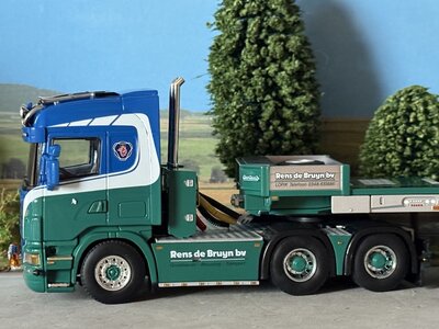 WSI WSI Scania R Highline 6x4 + 3-axle Nooteboom euro lowloader RENS DE BRUIJN "BRL"