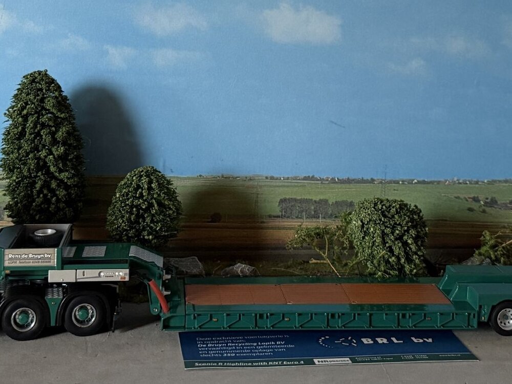 WSI WSI Scania R Highline 6x4 + 3-axle Nooteboom euro lowloader RENS DE BRUIJN "BRL"