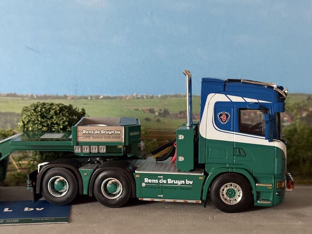 WSI WSI Scania R Highline 6x4 + 3-axle Nooteboom euro lowloader RENS DE BRUIJN "BRL"