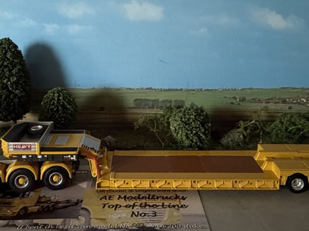 WSI WSI DAF 105XF Super Space Cab 8x4 + 4-axle Nooteboom euro lowloader L&P TRANS