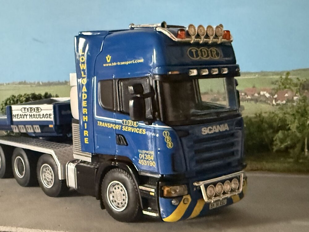 WSI WSI Scania R Topline 8x4 with euro lowloader + interdolly TDR Heavy Haulage