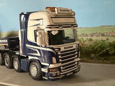 WSI WSI Scania R Topline 10x4 + 4-axle Nooteboom euro lowloader KARNER