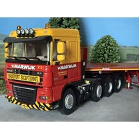 WSI DAF 105XF Super Space Cab 8x4 + 6-axle ballast trailer VAN MARWIJK