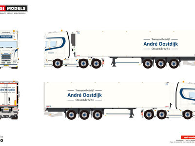 WSI WSI Scania S Highline 6x2 met 3-assige koeloplegger ANDRE OOSTDIJK