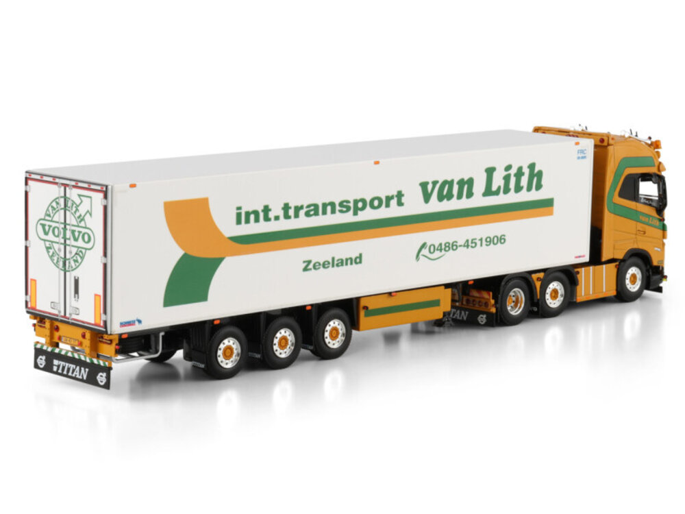 WSI WSI Volvo FH5 Globetrotter 6x2 twin steer with 3-axle reefer trailer VAN LITH