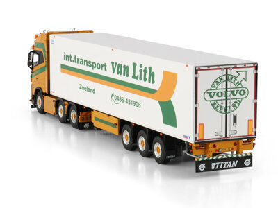 WSI WSI Volvo FH5 Globetrotter 6x2 twin steer with 3-axle reefer trailer VAN LITH