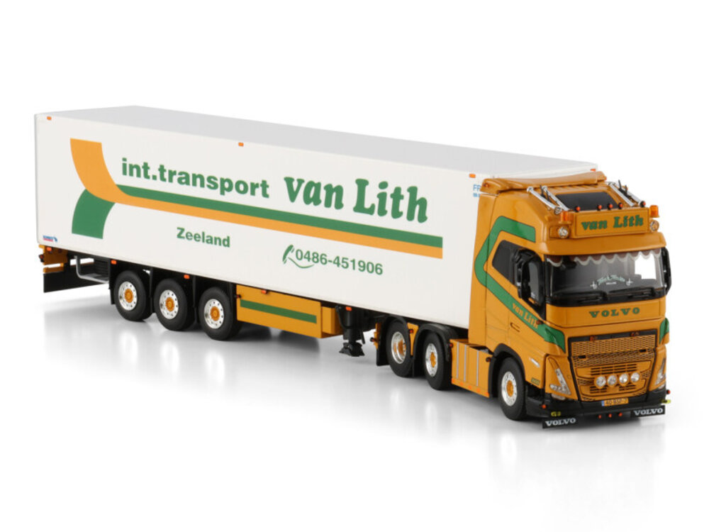 WSI WSI Volvo FH5 Globetrotter 6x2 twin steer with 3-axle reefer trailer VAN LITH
