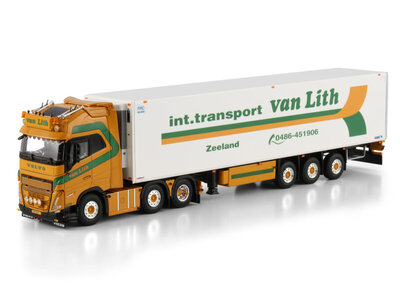 WSI WSI Volvo FH5 Globetrotter 6x2 twin steer met 3-assige koeloplegger VAN LITH