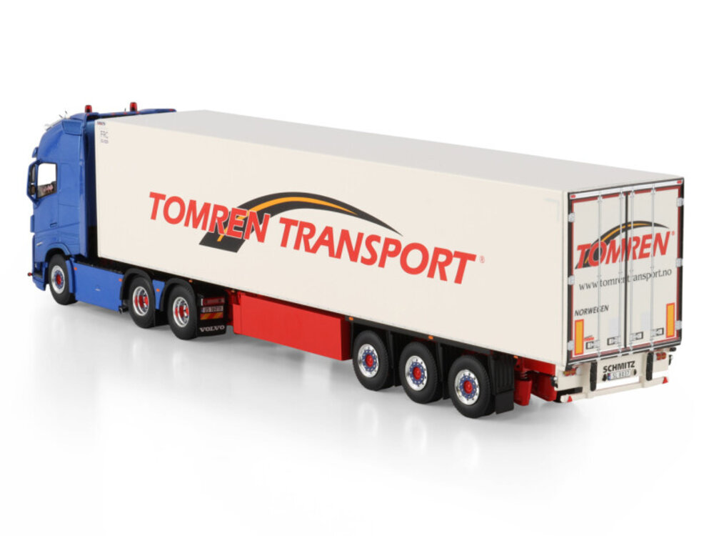 WSI WSI Volvo FH5 Globetrotter XL 6x2 with 3-axle reefer trailer TOMREN