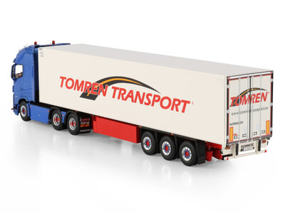 WSI WSI Volvo FH5 Globetrotter XL 6x2 met 3-assige koeloplegger TOMREN