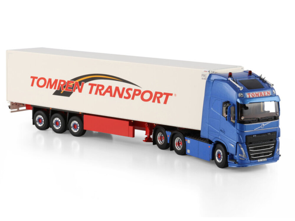 WSI WSI Volvo FH5 Globetrotter XL 6x2 met 3-assige koeloplegger TOMREN