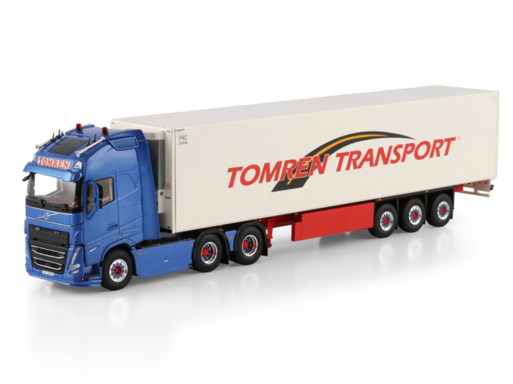 WSI WSI Volvo FH5 Globetrotter XL 6x2 with 3-axle reefer trailer TOMREN