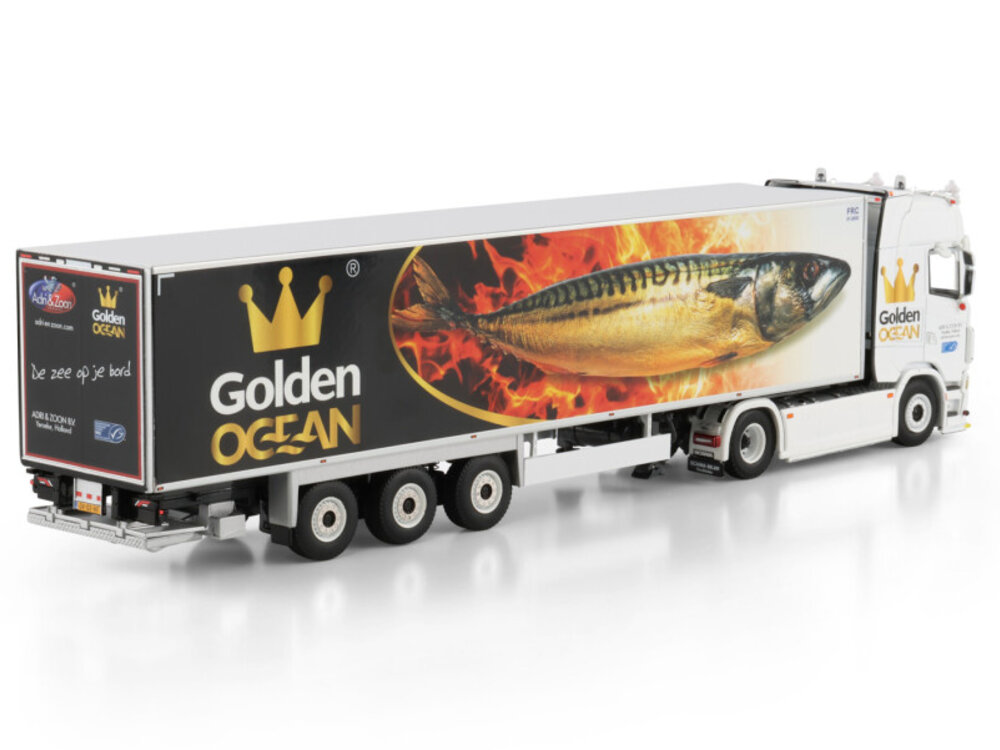 WSI WSI Scania S Highline 4x2 with 3-axle reefer trailer ADRI & ZOON