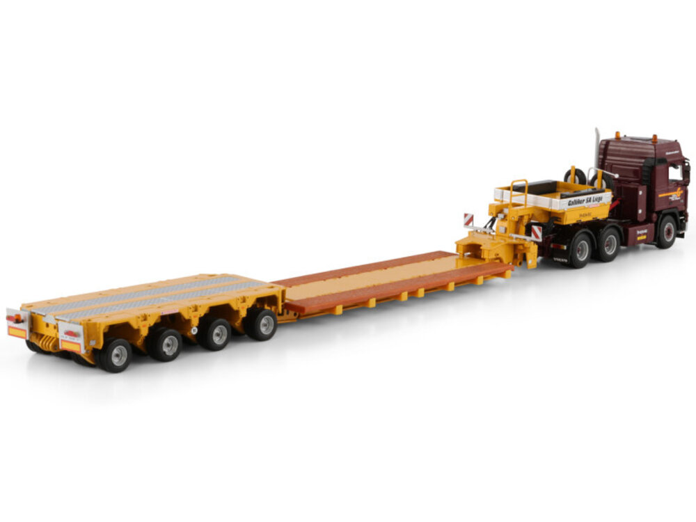 WSI WSI Volvo F16 Globetrotter 6x4 with 4-axle scheurle intercombi GALLIKER