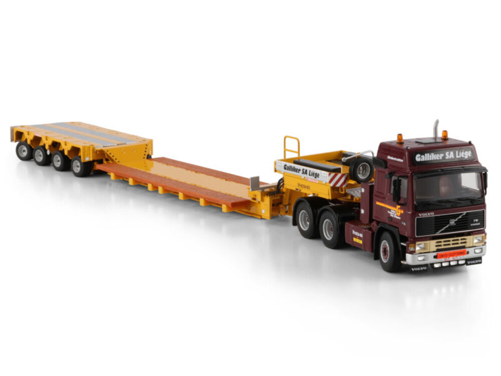 WSI WSI Volvo F16 Globetrotter 6x4 with 4-axle scheurle intercombi GALLIKER