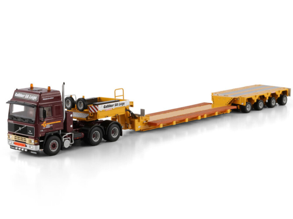 WSI WSI Volvo F16 Globetrotter 6x4 with 4-axle scheurle intercombi GALLIKER