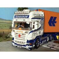 WSI Scania R580 6x4 with 3-axle container trailer + Hapag Lloyd container KENNY FERGUSON TRANSPORT