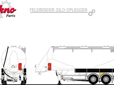 Tekno Tekno 3-axle FELDBINDER Trailer Kit