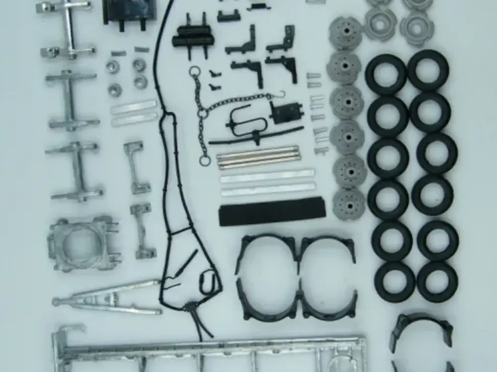 Tekno Tekno 3-axle trailer for 40m3 waste container Trailer kit