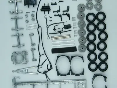 Tekno Tekno 3-axle trailer for 40m3 waste container Trailer kit