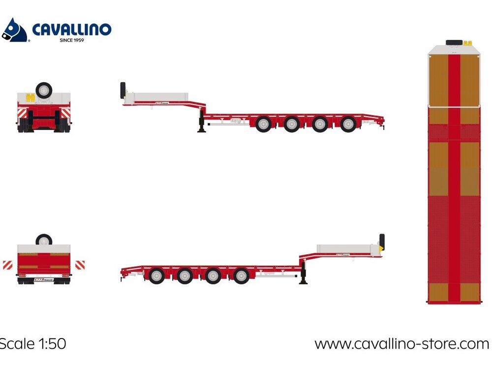 Cavallino Cavallino 4-axle semi lowloader FAYMONVILLE MAX 100