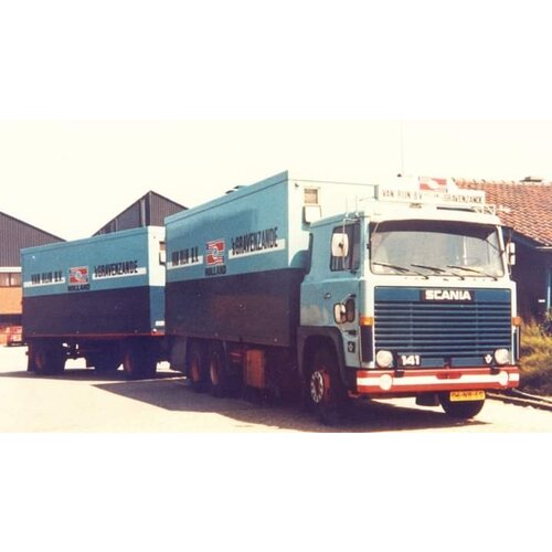 Tekno Tekno Scania 141 motorwagen met 2-assige aanhanger VAN RIJN