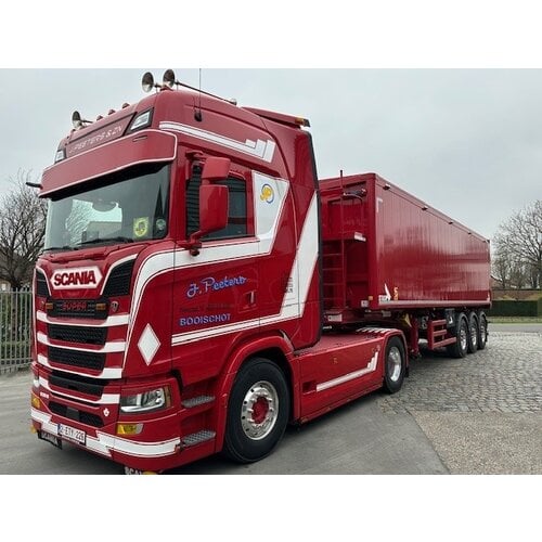Tekno Tekno Scania Next Gen S 4x2 met 3-as STAS kipper PEETERS