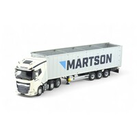 Tekno DAF XG+ 6x2 with 3-axle walkingfloor trailer MARTSON