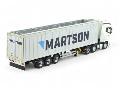 Tekno Tekno DAF XG+ 6x2 with 3-axle walkingfloor trailer MARTSON