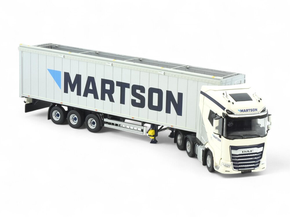 Tekno Tekno DAF XG+ 6x2 met 3-assige walkingfloor oplegger MARTSON