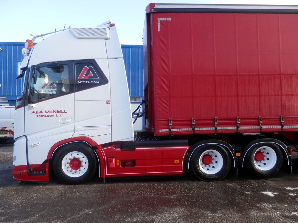 WSI WSI Volvo FH Aero 6x2 with 3-axle curtainside trailer A&A McNEILL Aidrie Scotland