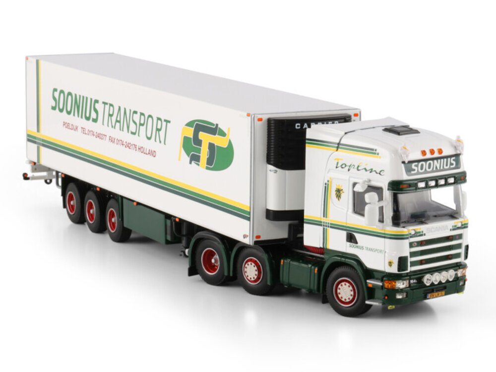 WSI WSI Scania 4-serie Topline 6x2 with 3-axle twin steer reefer tailer SOONIUS