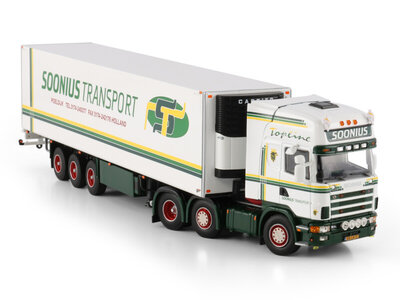 WSI WSI Scania 4-serie Topline 6x2 with 3-axle twin steer reefer tailer SOONIUS