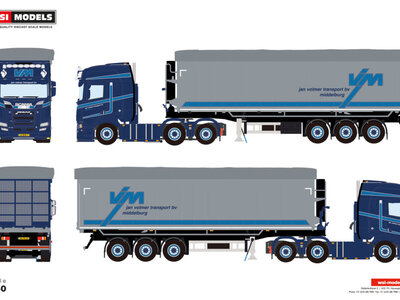 WSI WSI Scania R Higline 6x2 + 3-axle tipper volume trailer JAN VOLMER TRANSPORT BV