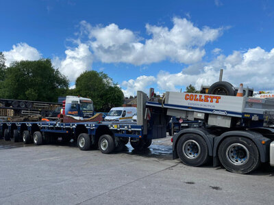 WSI WSI Volvo FH5 Glob. 8x4 with 6-axle MANOOVR + 2-axle dolly COLLETT