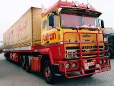 Tekno Tekno Ford Transcontinental with 3-axle tilttrailer ASTRAN