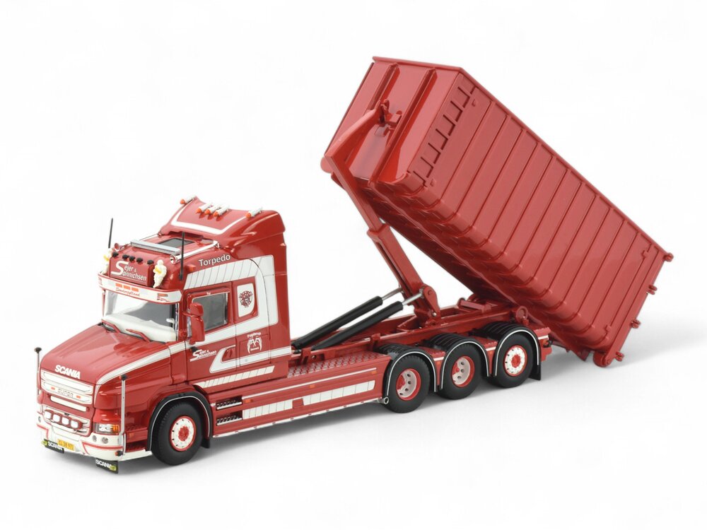 Tekno Tekno Scania Torpedo Highline hooklift riged truck SEJER & SONNICHSEN