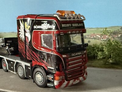 Tekno Tekno Scania R-serie Topline 8x4 with Goldhofer XLE 3+5 lowloader MTL Heavy Haulage