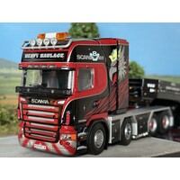 Tekno Scania R-serie Topline 8x4 with Goldhofer XLE 3+5 lowloader MTL Heavy Haulage