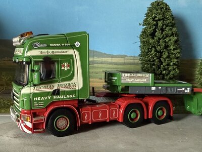 WSI WSI Scania R Topline 6x4 with euro lowloader + interdolly THOMAS HERRON Heavy Haulage