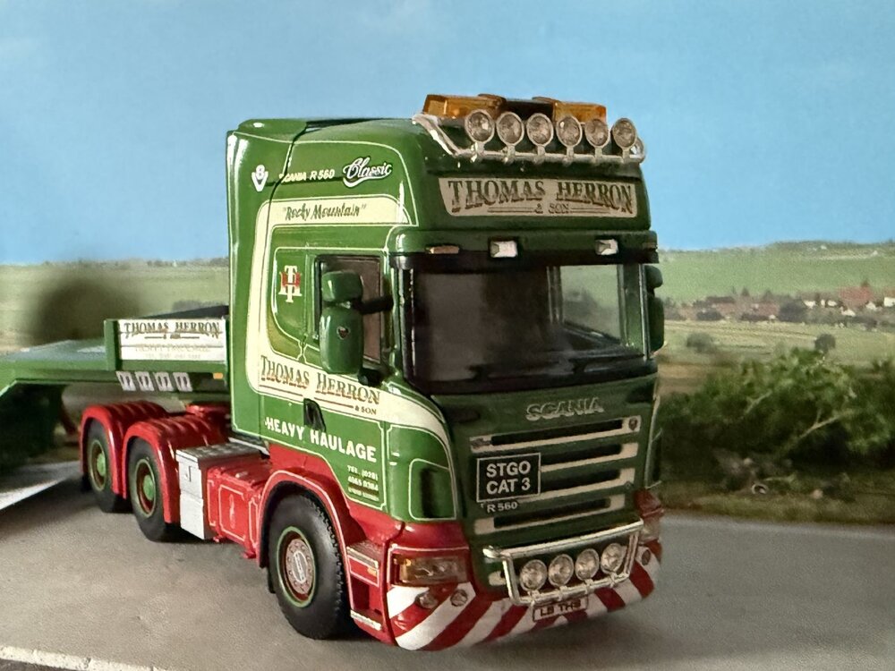 WSI WSI Scania R Topline 6x4 with euro lowloader + interdolly THOMAS HERRON Heavy Haulage