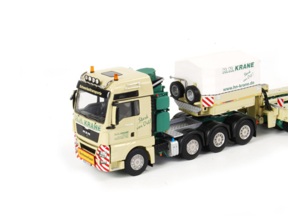 WSI WSI MAN TGX XXL 8x4 + scheuerle intercombi module + VW T5 BF3 H.N. KRANE